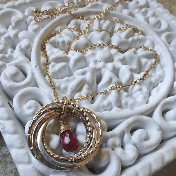 Gorgeous necklace 925 and 14 k. High quality piece. - Picture 9 of 10